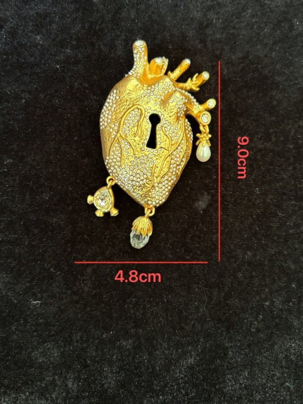 Schiaparelli Artistic Heart Brooch